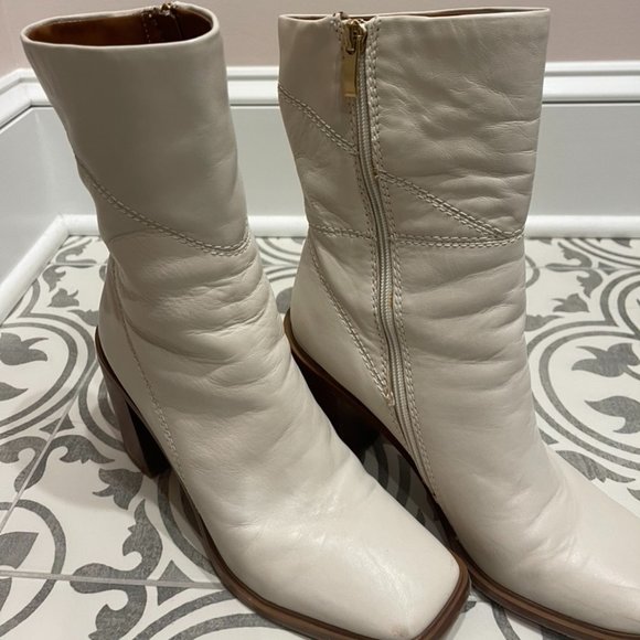 Franco Sarto Ivory/Cream mid/calf Boots - Picture 5 of 8
